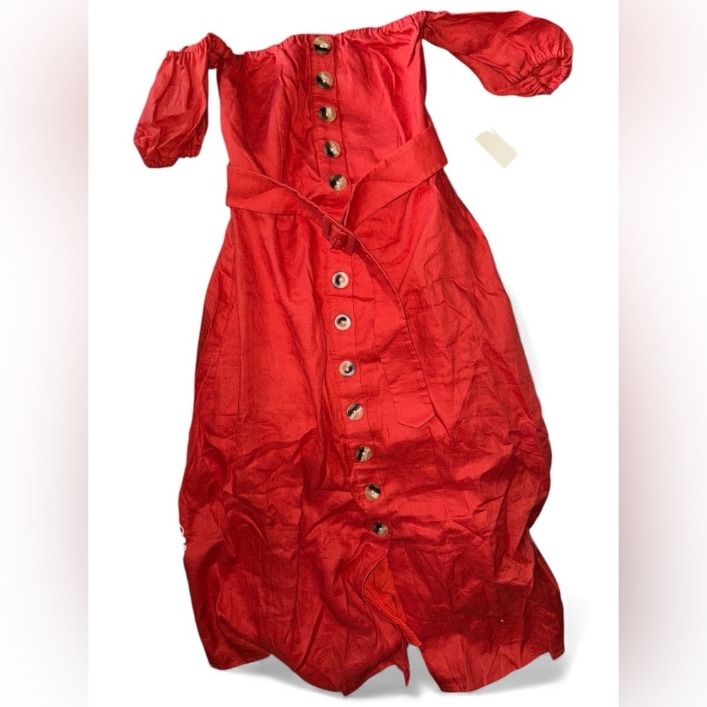 Capulet Teagan belted midi dress small new with tag - Picture 2 of 3